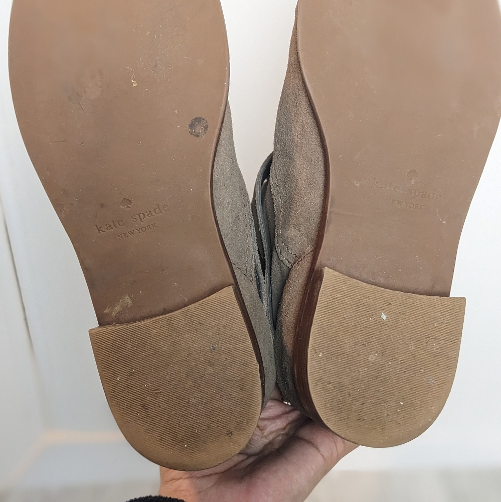 Kate Spade Sabina taupe suede boots - Picture 14 of 16